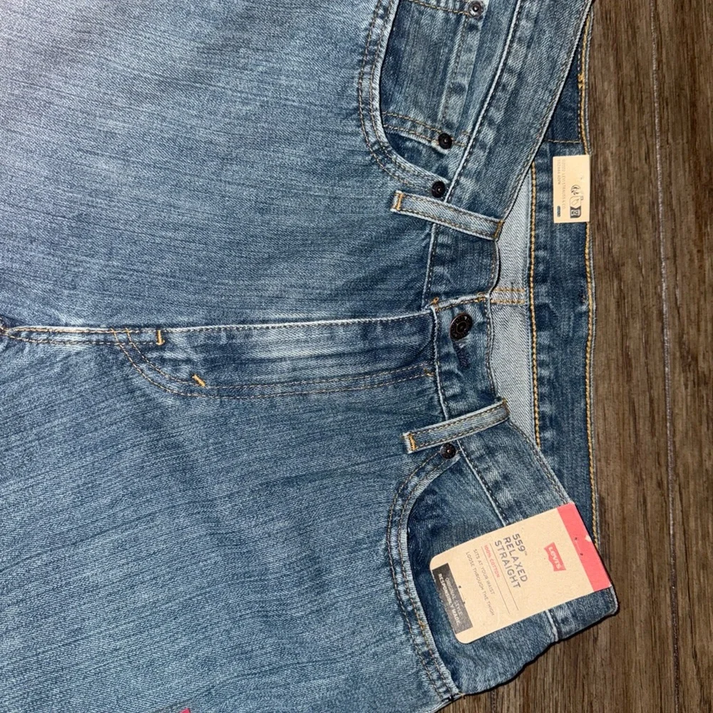 Levis 559 Jeans Relaxed Straight 100% Cotton Size 33x32 NEW Adult Denim - Picture 11 of 12